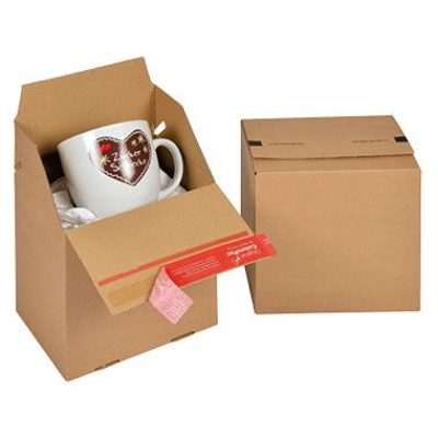 Afbeelding voor Autolock verzenddoos (19,5 x 14,5 x 19 cm)