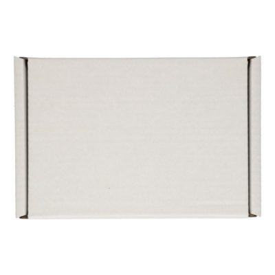 Witte stansdoos A5 215x155x60 klep dicht bovenkant