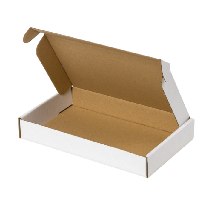 Witte brievenbusdoos bovenklep A6