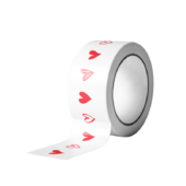 Tape met hartjes bedrukking